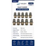 Pemaks Düz Rakor G1/4"-8 mm Pnömatik Hızlı Bağlantı Rakoru - 10 Adet