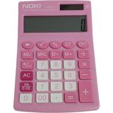 Pembe 12 Haneli Hesap Makinesi, Pilli ve Güneş Enerjili, Pratik ve Şık Tasarım - Seçenek 1 - Antrasit