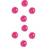Pembe 14 mm 8'li Küre Mıknatıs Seti, Dekoratif ve Güçlü Manyetikler - Ahşap - Bej - Seçenek 1
