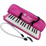 Pembe 32 Tuş Melodika, Bez Çantalı, Çocuklar Için Eğlenceli Müzik Aleti - Ahşap - Bej - Seçenek 1