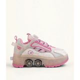 Pembe 4 Tekerlekli -Teker Işıklı -Içe Kapanmalı Tekerlekli Paten Spor Ayakkabı - Tekerlekli Sneakers Seferi