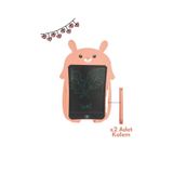 Pembe 8.5 İnç Renkli LCD Yazı & Çizim Tableti – Dijital Kalemli, Grafik Eğitim Tahtası acik-pembe