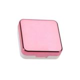 Pembe Aynalı Seyahat Lens Kutusu - Solüsyon Kabı, Cımbız, Vantuz Aparatı, L-r Lens Hazneleri