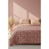 Pembe Bahar Çift Kişilik Peluş Battaniye - 200 x 220 cm