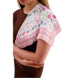 Pembe Bahar Model Fular Estascarf 48 x 48 Cm