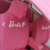 Pembe Barbie Servis Kılıfı & Koltuk Kılıfı Pamuk Penye
