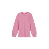 Pembe Basic Kız Bebek Çıtçıtlı Yaka Kışlık Uzun Kollu Tişört