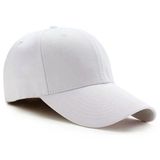 Pembe Basic Unisex Spor Düz Şapka Kep Beyaz Tek Ebat