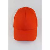 Pembe Basic Unisex Spor Düz Şapka Kep Turuncu Tek Ebat