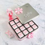 Pembe Bebek 48 Adet Madlen Çikolata Metal Kutu + Gül Suyu Hediyeli