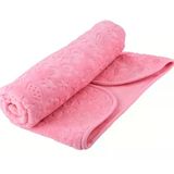 Pembe Bebek Çocuk Battaniyesi, Kabartmalı, Yumuşak, İnce Mevsimlik 90 X 110 Cm Örtü