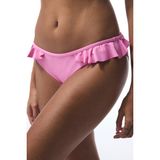 Pembe Begonia Fırfırlı Bikini Altı - 34