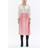 Pembe Beli Lastikli Midi Etek 81150 - 00406 Pembe - 42