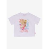 Pembe - Beyaz Kız Çocuk Desenli Pijama Takımı BRB5SG-PJM6078