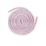 Pembe Beyaz Simli 5 MM Yuvarlak Bot Bağcığı