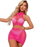 PEMBE BODY VE ETEKLİ BODYSTOKİNG VÜCUT ÇORABI LİKRALI SEKSİ KADIN İÇ GİYİM