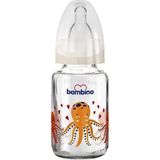 Pembe Cam Biberon 125 Ml, Sağlıklı ve Güvenli Bebek Beslenme Için Ideal - Ahşap - Bej