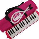 Pembe Çantalı Melodika - Melodika 32K Bez Çanta - Pembe Melodika