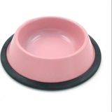 Pembe Çelik Kedi Köpek Mama ve Su Kabı 16 Cm, Sağlıklı ve Şık Tasarım - Seçenek 1
