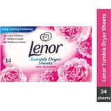 Pembe Çiçek Kokulu Çamaşır Kurutma Makinesi Kokulandırıcı ve Yumuşatıcı Kağıt 34 Yaprak - 1 lt