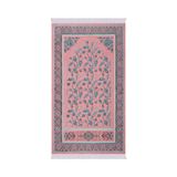 Pembe Çini Lale Desen Özel Dokuma Seccade