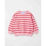 Pembe Çizgili Kız Çocuk Sweatshirt - 002-Pembe - 4 - 5 Yaş