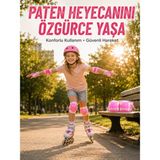 Pembe Çocuk Kaykay Paten Scooter Bisiklet Koruyucu Dizlik - Lisinya