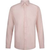 Pembe Comfort Fit 100% Pamuk Slim Yaka Uzun Kollu Spor Gömlek - XL