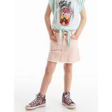Pembe Denim Mini Kız Çocuk Etek