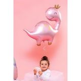 Pembe Dinazor Folyo Balon Dinozor Balon - Çok Renkli