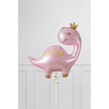 Pembe Dinazor Folyo Balon Sevimli Pembe Dinozor Kız Doğum Günü Balonu