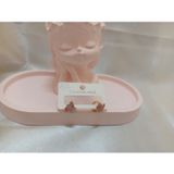 PEMBE DİNAZORLU KIZ ÇOCUK KÜPESİ
