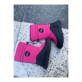 pembe dış meteryal mikrofiber iç meteryal polar fermuarlı çoçuk bot TYC8BF1842DB0EE500