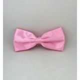 Pembe Düz Renk Saten Papyon - SP-08