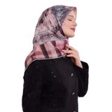 Pembe Ekose Pamuk Eşarp
