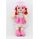 Pembe Elbiseli Oyuncak Bez Bebek 50 cm Kayalargroup Bez Bebek