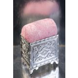 Pembe Eşarp Şal İğnedanlık Kadife Gümüş Sandık 5006_04