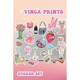 Pembe Etiket Macbook Notebook Tablet Telefon Ajanda Laptop Defter Sticker Seti - Standart