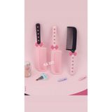 Pembe Fiyonklu Ribbon Y2K Lolita 1 Adet Saç Tarama Fırçası Tarak