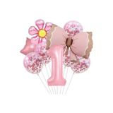 Pembe Fiyonklu Yaş Balon Set, 1 43546434563