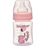 Pembe Geniş Ağız Pp Biberon 150 Ml, Hafif ve Kullanışlı Bebeğinize Özel. - Ahşap - Bej