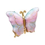 Pembe Gold Kelebek Folyo Balon Pembe