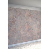 Pembe Gri Taş Dokulu Modern Tekstil Duvar Kağıdı, 400 x 280
