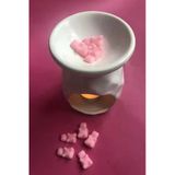 Pembe Gummy Bear Jelibon Ayıcık Şeklinde Vanilya Esanslı Mum Buhurdanlık Kokusu