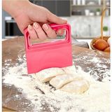 Pembe Hamur Kesici Kazıyıcı Spatula KP-113, Pratik ve Kullanışlı Mutfak Aracı - Seçenek 1 - Ahşap - Bej