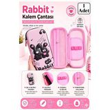 Pembe Kabartmalı Bölmeli Kalemlik 1 Adet P-5922 Kız Çocuk Okul Kalem Kutusu 3 Boyutlu Sevimli Karikatür Hediyelik