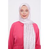 Pembe Kare Zincir Desen Angel Şal