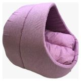 Pembe Kedi Mağara Ev Yuvası Yıkanabilir 40X40 cm