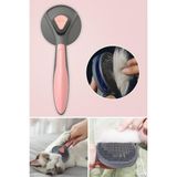 Pembe Kedi ve Köpek Tarağı Tüy Toplayıcı Evcil Hayvan Ürünü - Ahşap - Bej - Seçenek 1