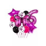 Pembe Kelebek 6 Yaş Balon Set Kelebek Konsept Doğum Günü Balon Balon Set